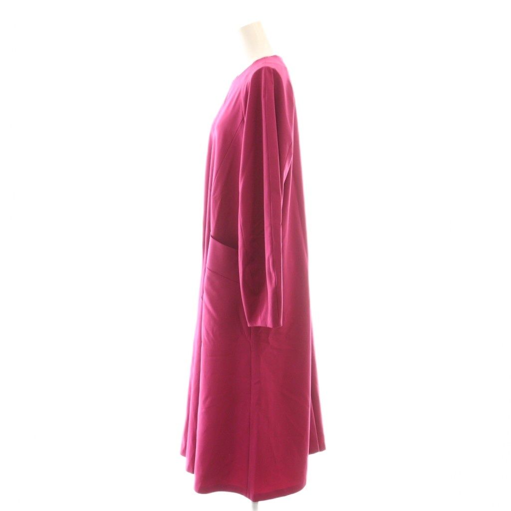  アドーア ADORE 24 AW ハイツイストWクロスワンピース ロング 38 ピンク DF OS 長袖 七分袖 その他
