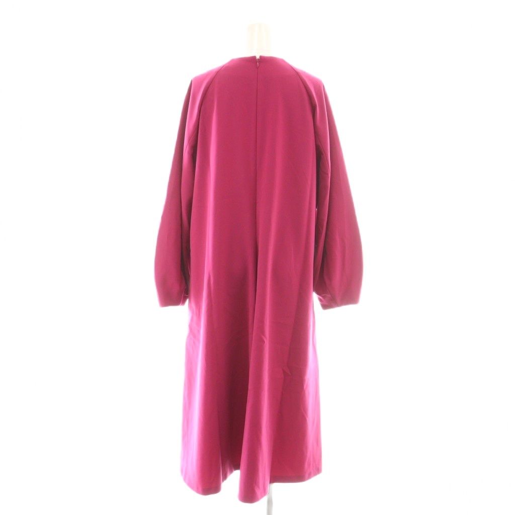 アドーア ADORE 24 AW ハイツイストWクロスワンピース ロング 38 ピンク DF OS