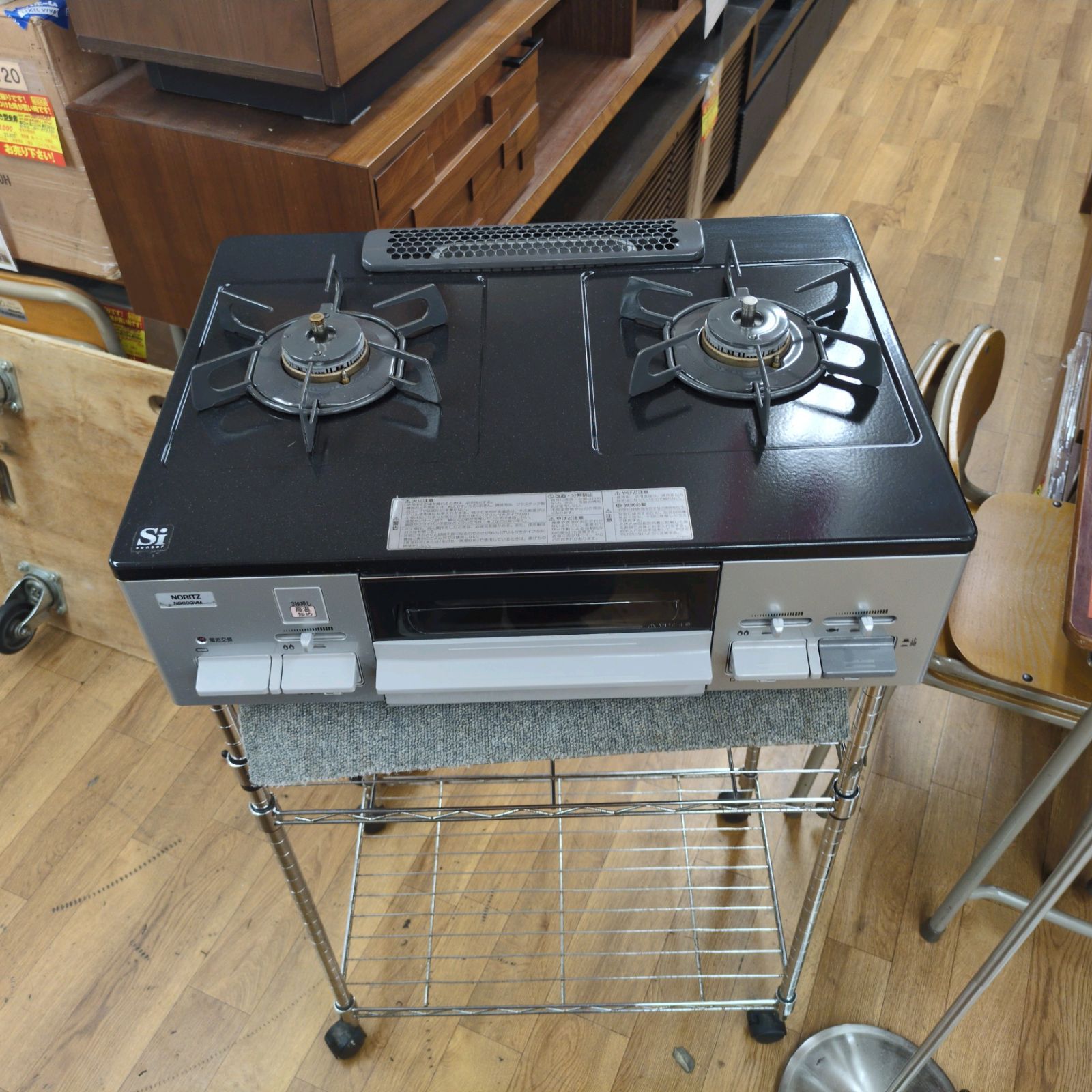 J516 ★多少の使用感有り★2020年製★ノーリツ★LPガスコンロ★水無し片面焼きグリル J516 ☆多少の使用感有り☆2020年製☆ノーリツ☆LPガスコンロ☆水無し