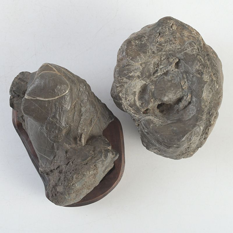 鑑賞石 天然石 置物 木製台座付き 木製台座付き天然石・美石 (with WOOD STAND)