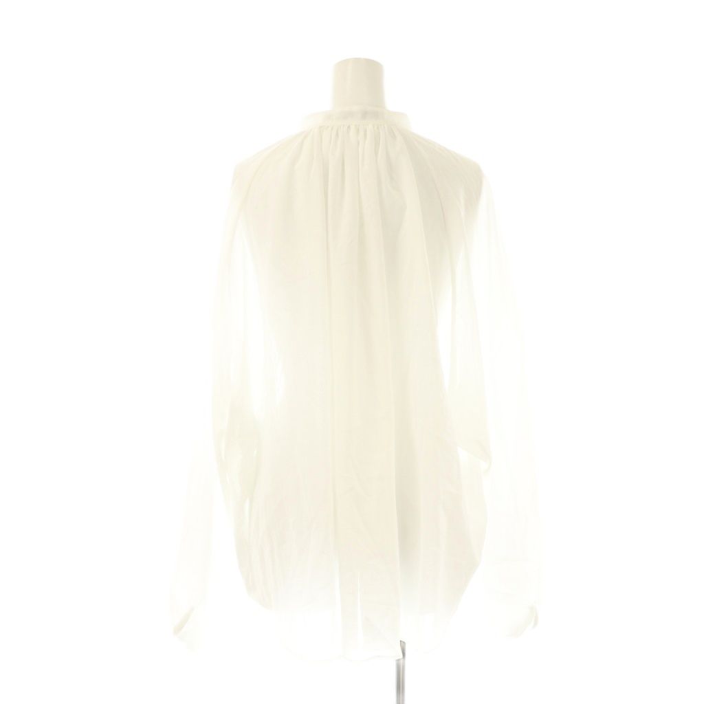 フレームワーク Framework 25SS コットンボイルエアリーギャザーブラウス シャツ F ホワイト DF OS