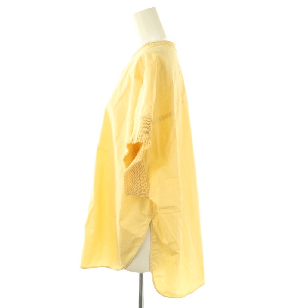 万全な ドゥロワー Drawer Shirring sleeve blouse ブラウス 半袖 イエロー ES OS