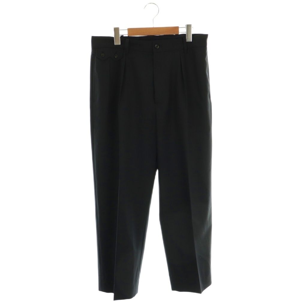 アンライクリー Unlikely Sawtooth Flap 2P Trousers Tropicalパンツ テーパード スラックス M 紺 ネイビー AT OS AD