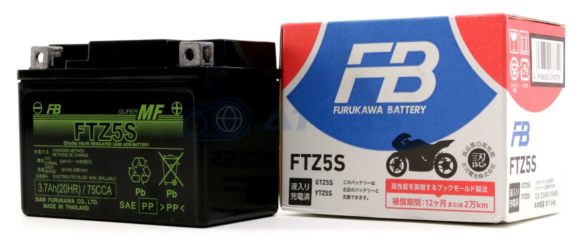 古河電池 FURUKAWA BATTERY FTZ5S 初期充電済み メーカー1年保証 互換