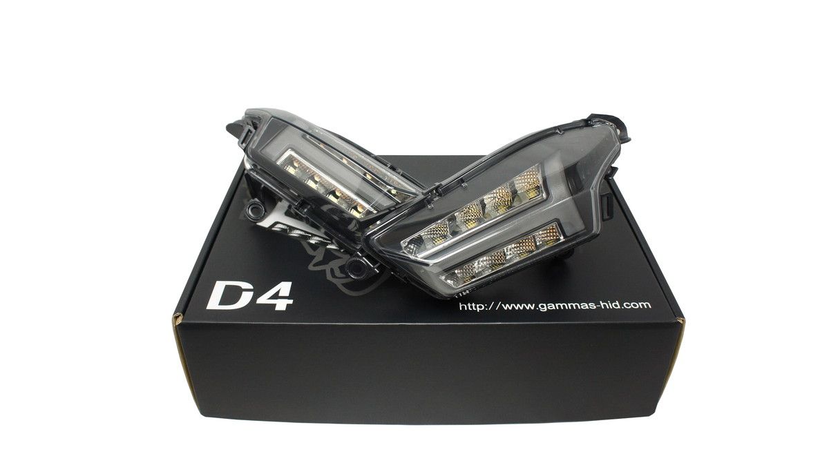 GAMMAS LEDフロントウインカーセット GAMMAS 4TH CYGNUS X シグナス X D4 ラインLED デイライト フロント