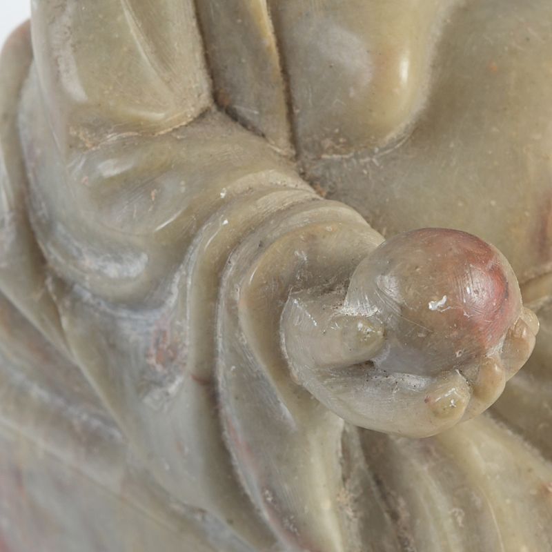 中国 玉石寿山石彫刻 布袋像 印材 置物 N S230 - メルカリ