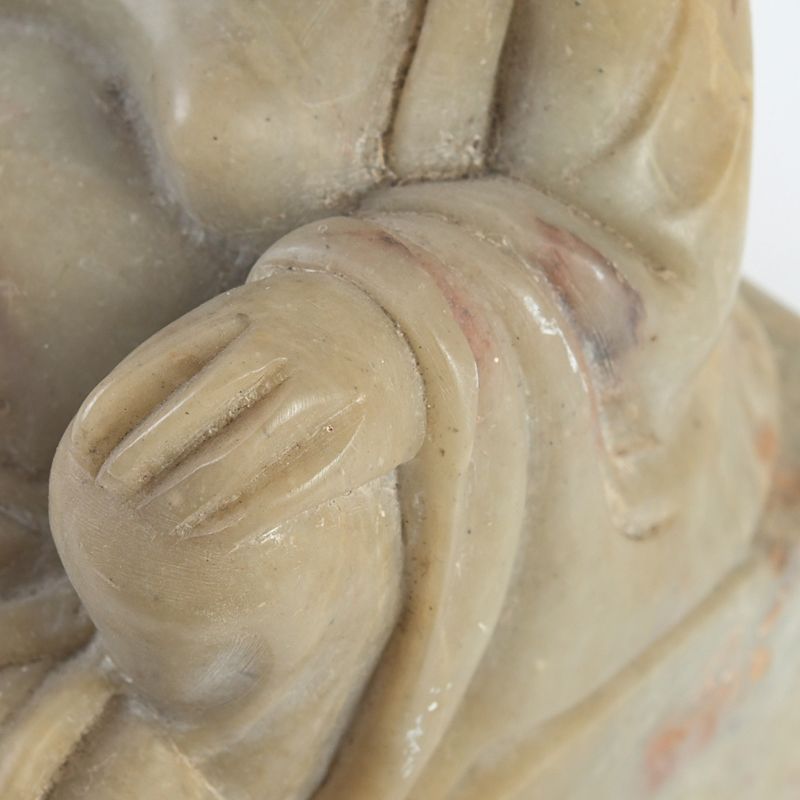 中国 玉石寿山石彫刻 布袋像 印材 置物 N S230 - メルカリ