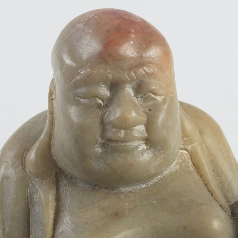 中国 玉石寿山石彫刻 布袋像 印材 置物 N S230 - メルカリ