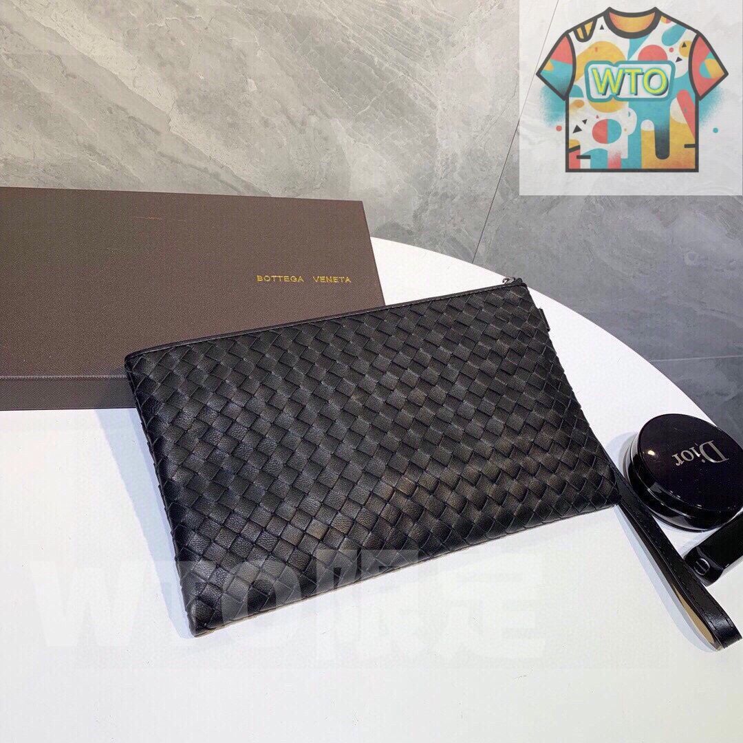 今日 BV 黒の純手工羊皮編みバッグ 26 x 16 サイズ 価格 かわいい 外出用