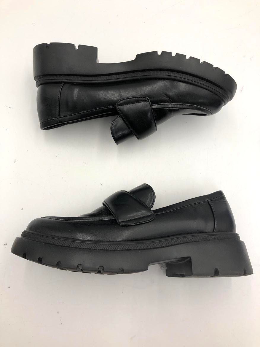 BEAUTY - YOUTH ビューティ-ユース 8553 レザーライク 晴雨兼用 ローファー シューズ size 24.5 黒 レディース