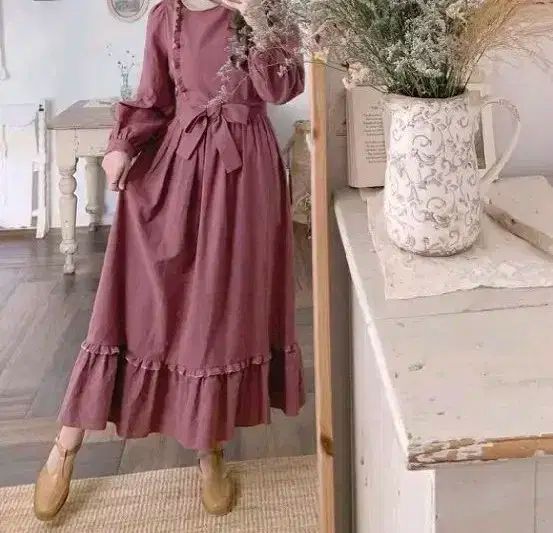 ミミブティック ロマンティック ドレス オータム パープル