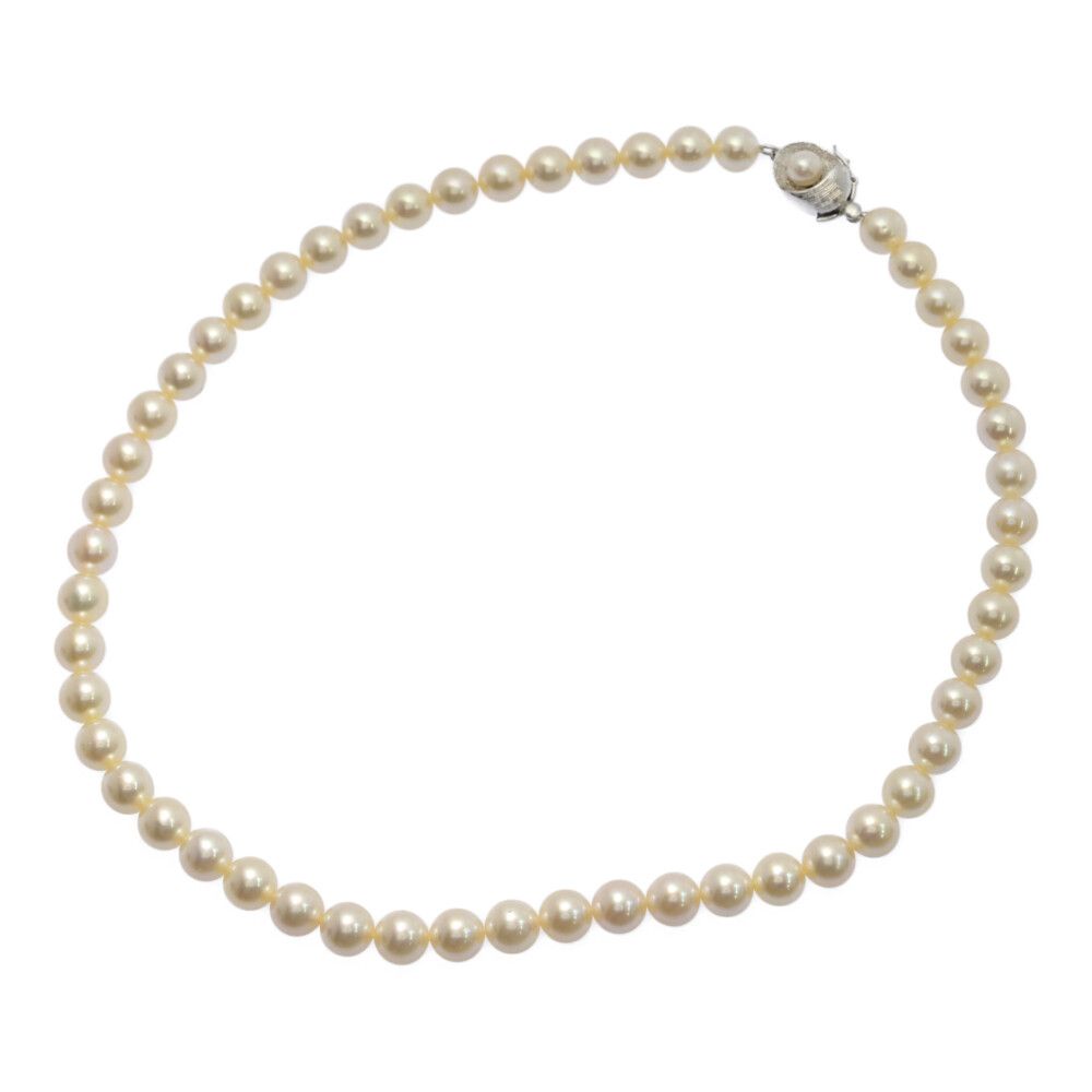 Φ7.5-7.8 mm アコヤ真珠 Japan Pearl 養殖真珠･真珠 パール ネックレス･ペンダント Silver 銀製-37.2 g シルバー 翌日配送可 ♀ A レディース 595893