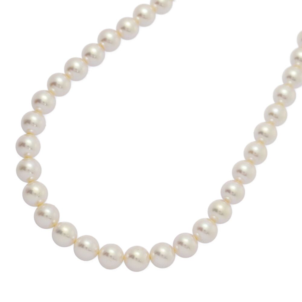 Φ 8.8mm連・白蝶真珠 シロチョウ サウスシーパール ネックレス・ペンダント Silver 銀製-49.2g シルバー 翌日配送可 ♀ A レディース 596016