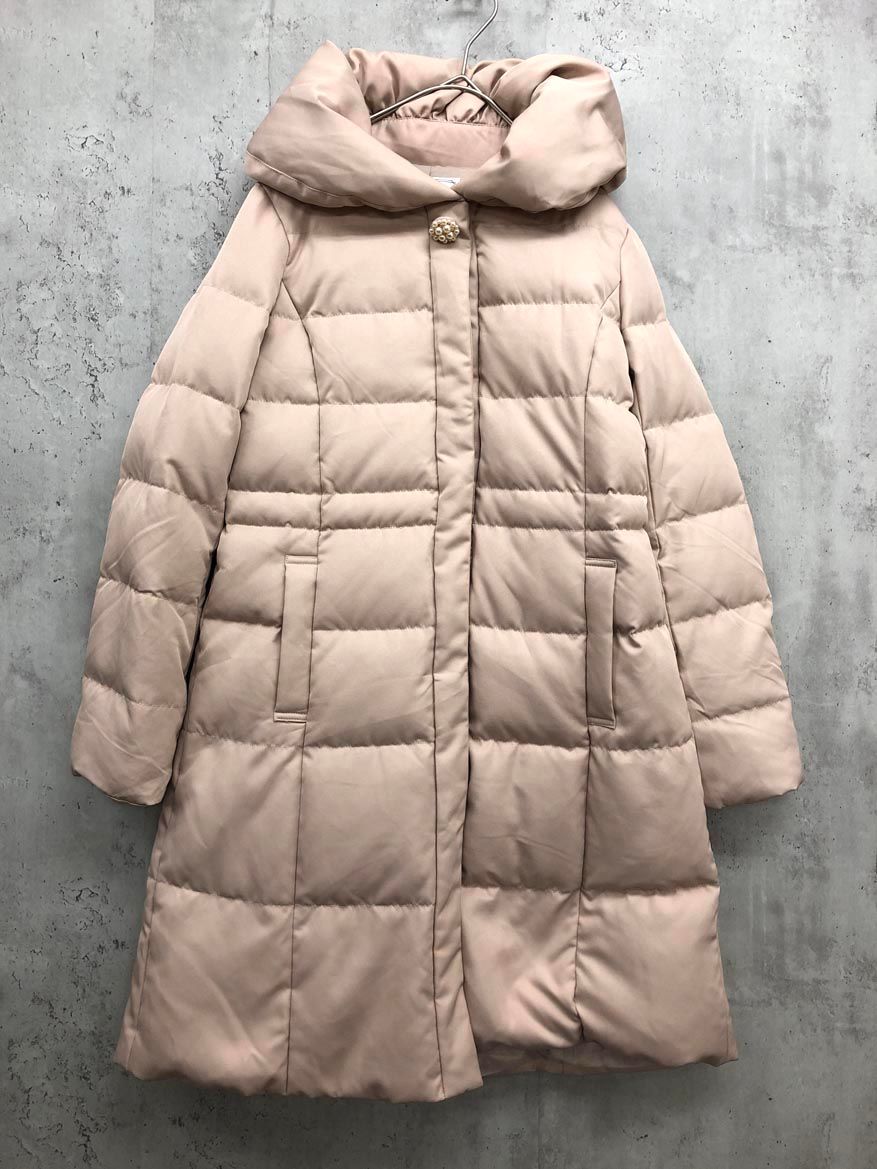 Couture brooch クチュールブローチ 508-93551 ノエル ダウン コート size36 ベージュ レディース