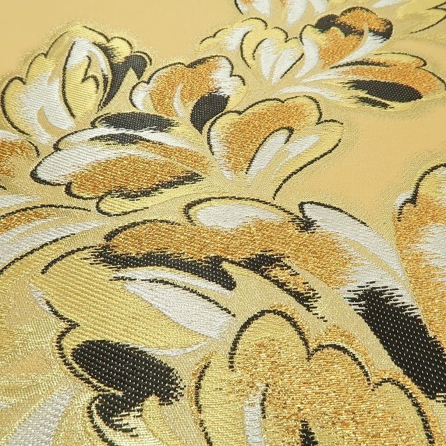 ❁tomihisa❁ 着物 正絹 振袖用 金色に咲き誇る晴れの日の華 袋帯 7115