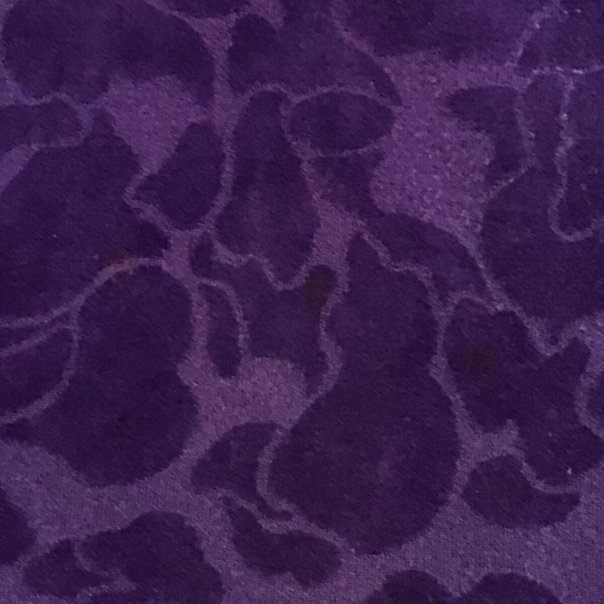 ☆青山限定☆ ベロア BAPE camo ポロシャツ Sサイズ purple a bathing