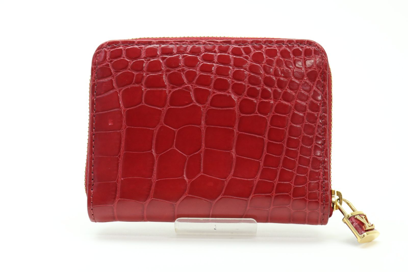 TT 10820 ルイヴィトン クロコダイル レッド エキゾチックレザー ジッピー コインパース