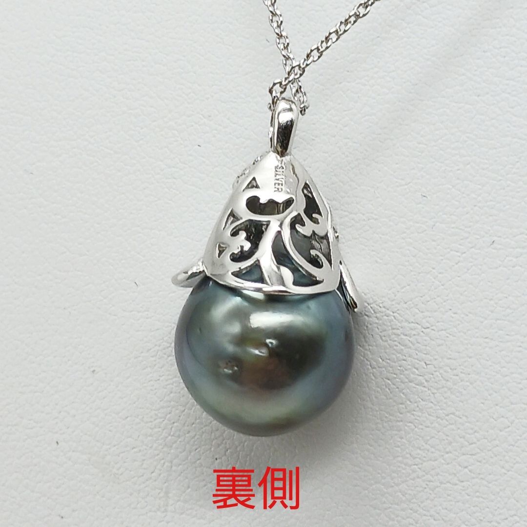 3ミリ タヒチ真珠ペンダント