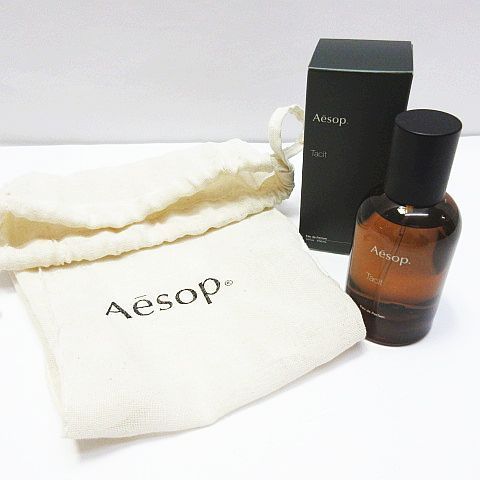 ほぼ満量 Aesop イソップ Tacit タシット 香水 50ml オードパルファム 巾着袋付き ユニセックス E386MF