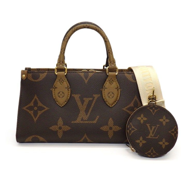 ルイ ヴィトン LOUIS VUITTON ハンドバッグ オンザゴー EW M46653 モノグラム リバース モノグラムジャイアントキャンバス