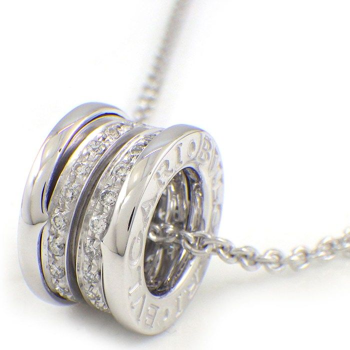 ブルガリ BVLGARI ネックレス B-zero1 ビーゼロワン ダイヤモンド K18WG