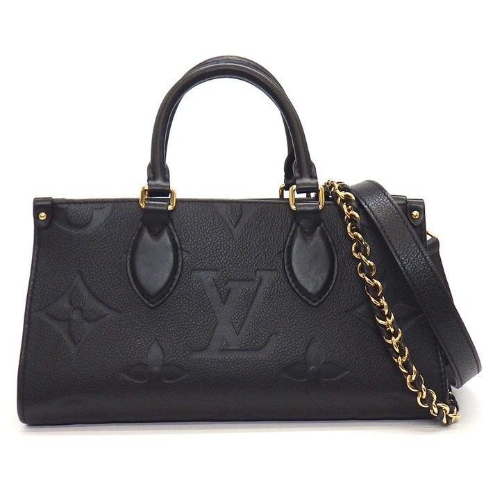 ルイ ヴィトン LOUIS VUITTON ハンドバッグ オンザゴー EW M23640 ノワール モノグラム アンプラント グレインカウハイドレザー