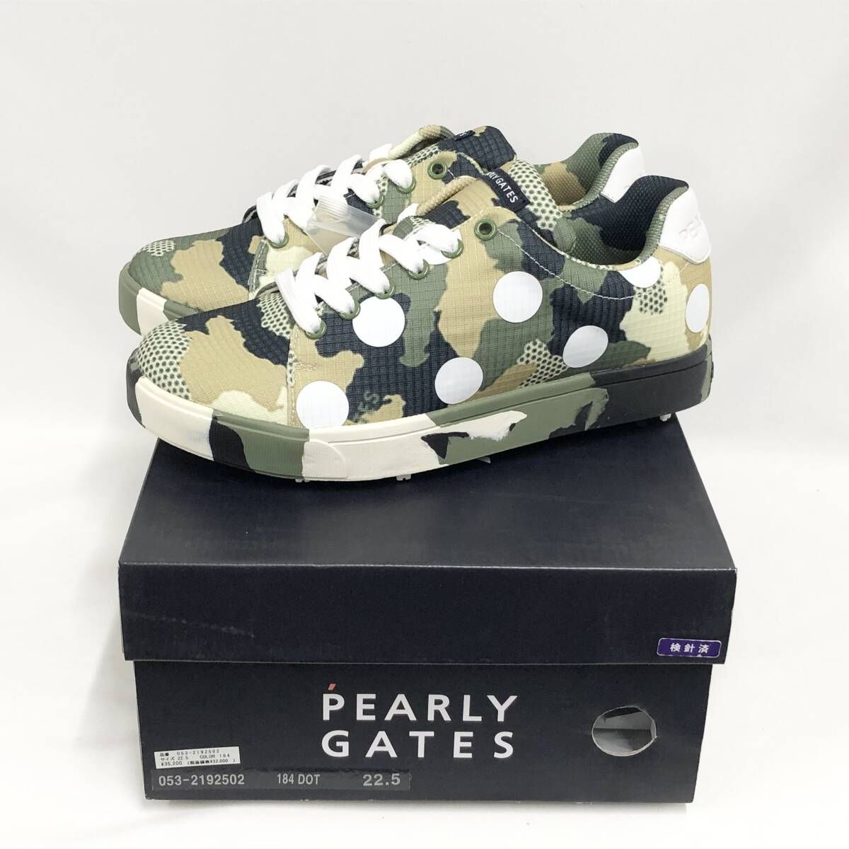 PEARLY GATES ローカット ゴルフシューズ ドット 22.5 cm パーリーゲイツ