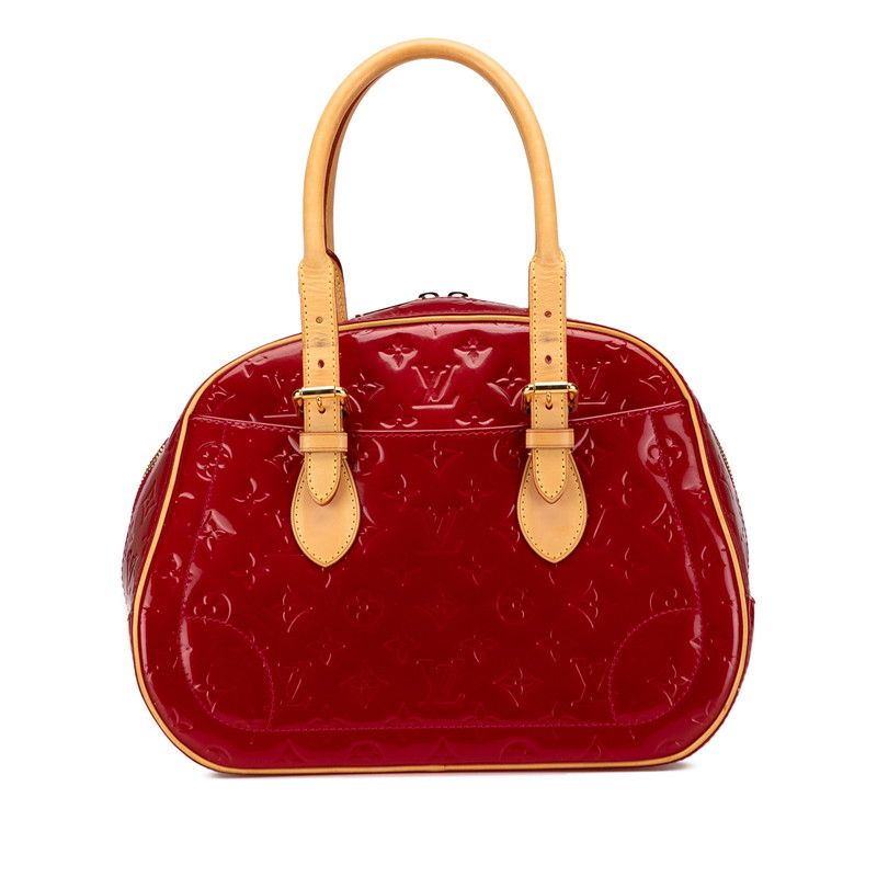 ルイ ヴィトン モノグラム ヴェルニ サミット ドライブ M93513 ポムダムール レッド パテントレザー レディース LOUIS VUITTON 1-0225081