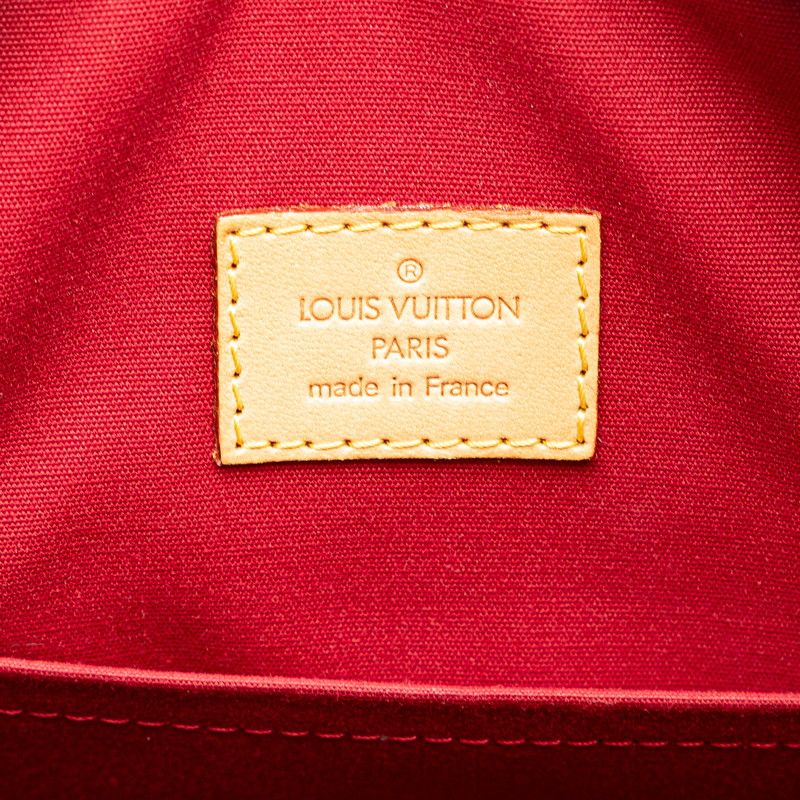  ルイ ヴィトン モノグラム ヴェルニ サミット ドライブ M 93513 ポムダムール レッド パテントレザー レディース LOUIS VUITTON 1-0225081 ハンドバッグ バッグ