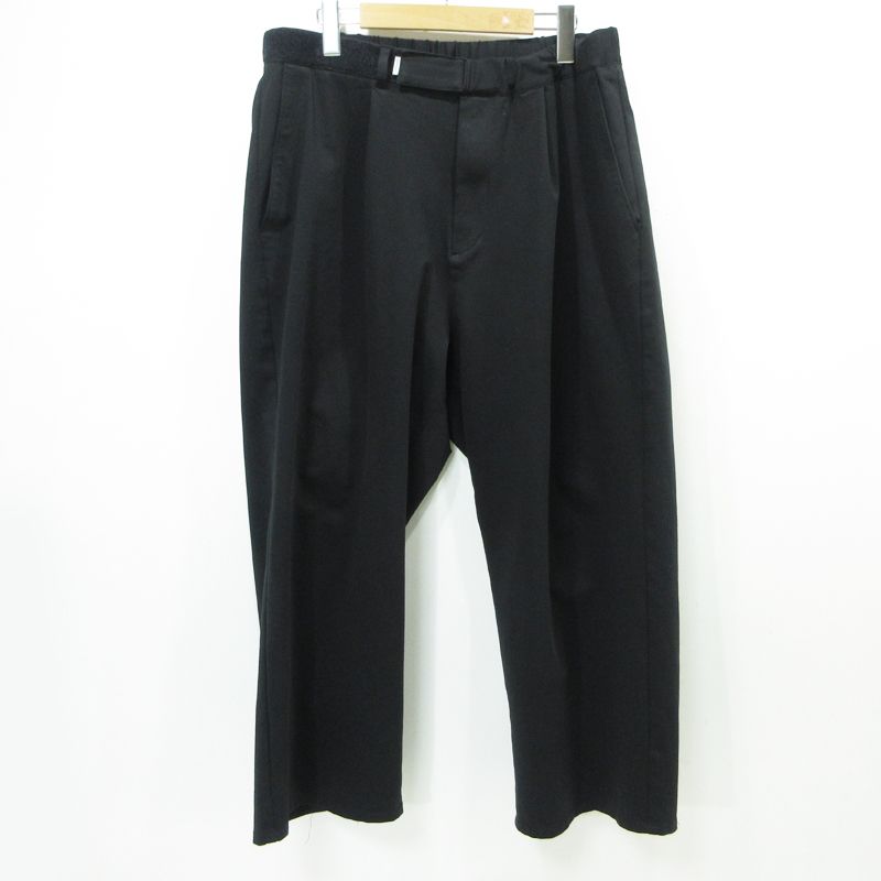 三重本店 Graphpaper グラフペーパー ワイドシェフパンツ COMPACT PONTE WIDE CHEF PANT GM253-40041B ブラック サイズ 2 107