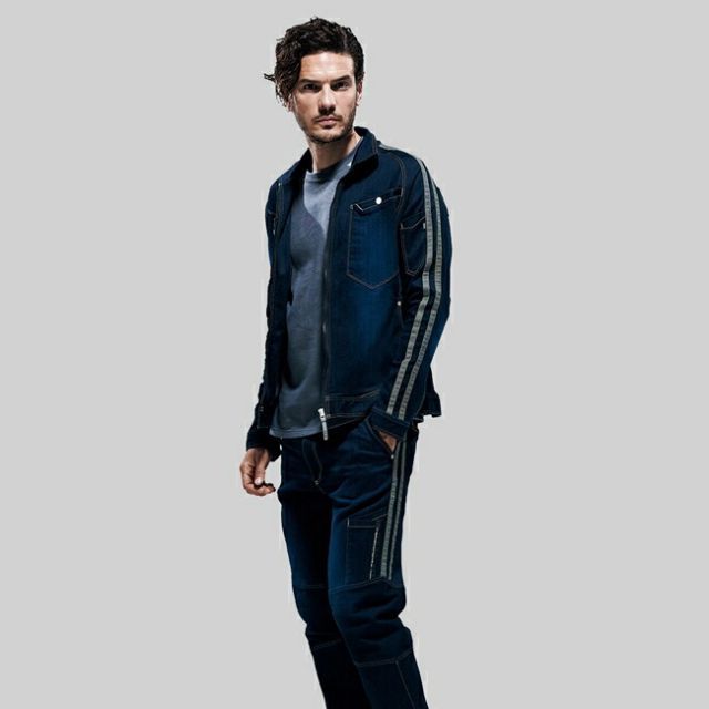 種類7：4 コン/S 寅壱 デニム長袖ブルゾン 8990-124 | 作業ジャンパー