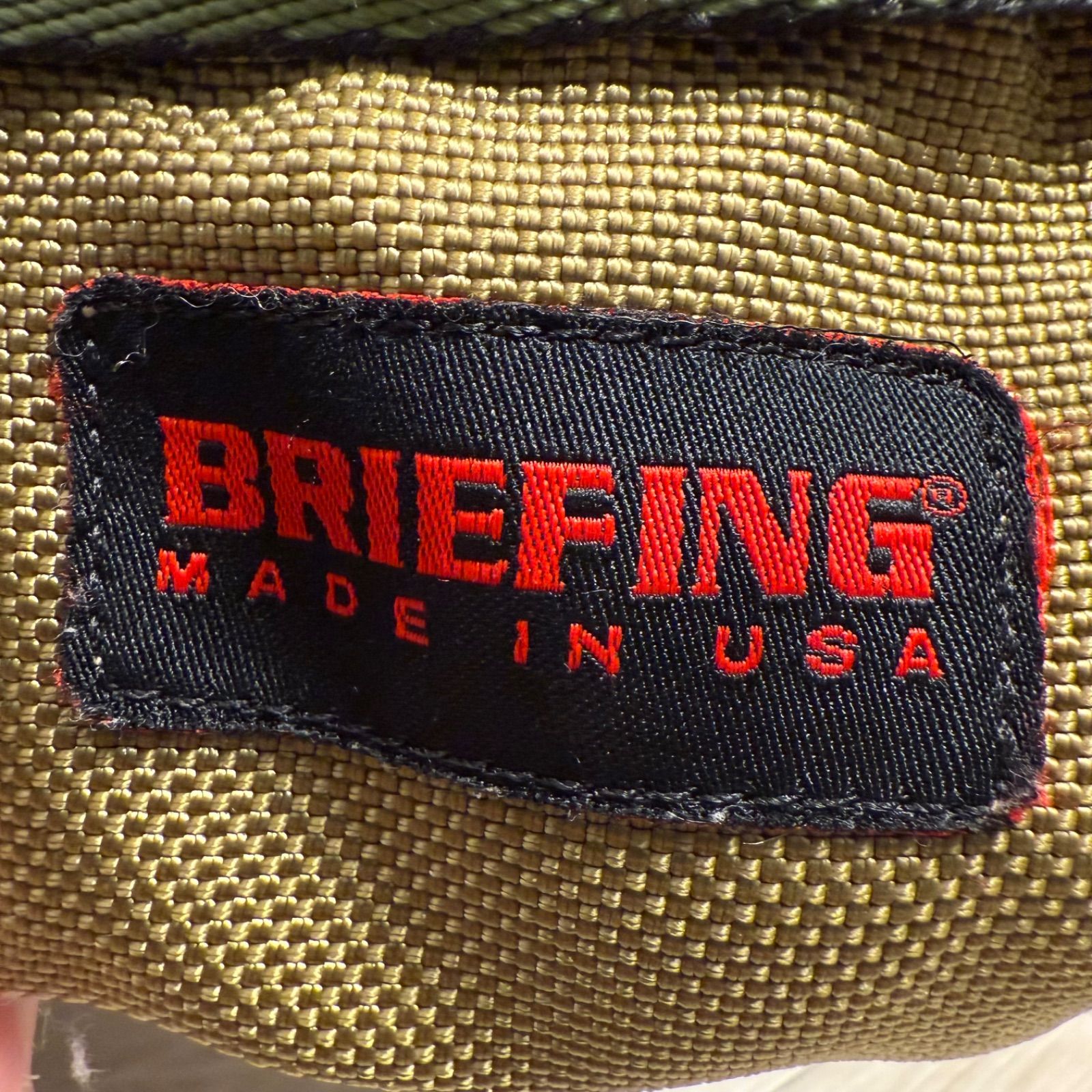 ✨レア ✨BRIEFING 2way ボストンバッグ アメリカ　カーキ ✨BRIEFING TWO WAY CARGO ボストンバッグ USA製✨ 使用感あり
