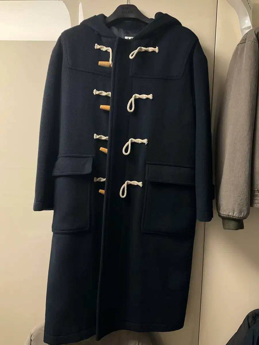 S LOFI オーバーサイズ ダッフルコート ネイビー