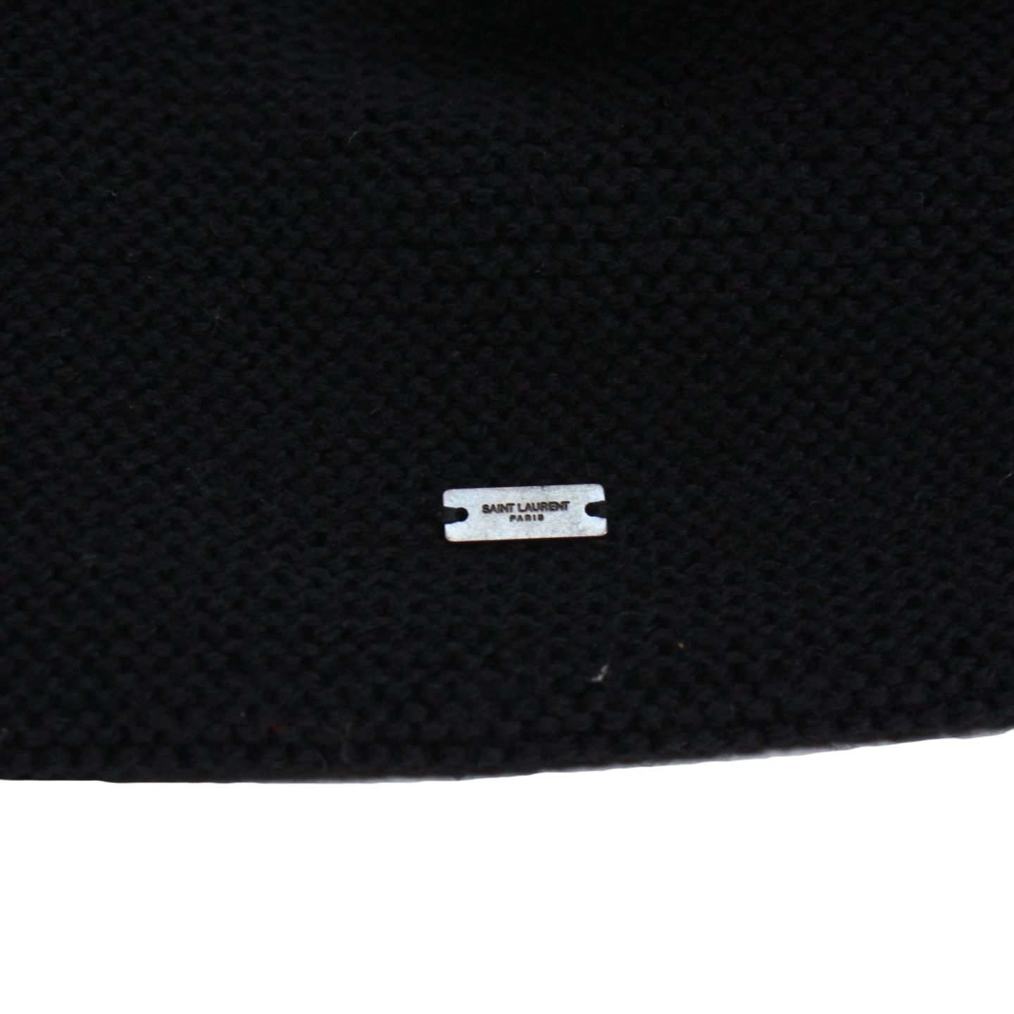 SAINT LAURENT サンローラン ベレー帽 ウール ブラック レディース