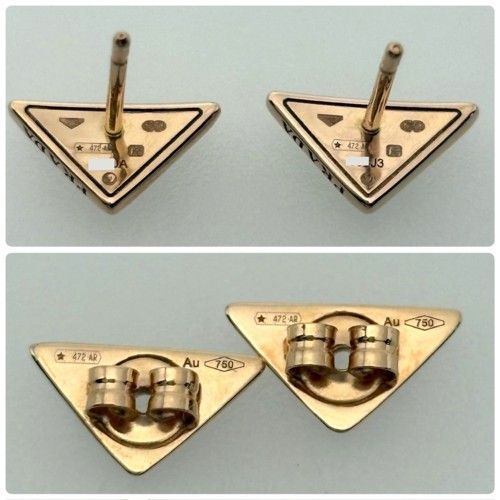 PRADA プラダ ミニトライアングル ピアス 1JO968 750PG ブランド