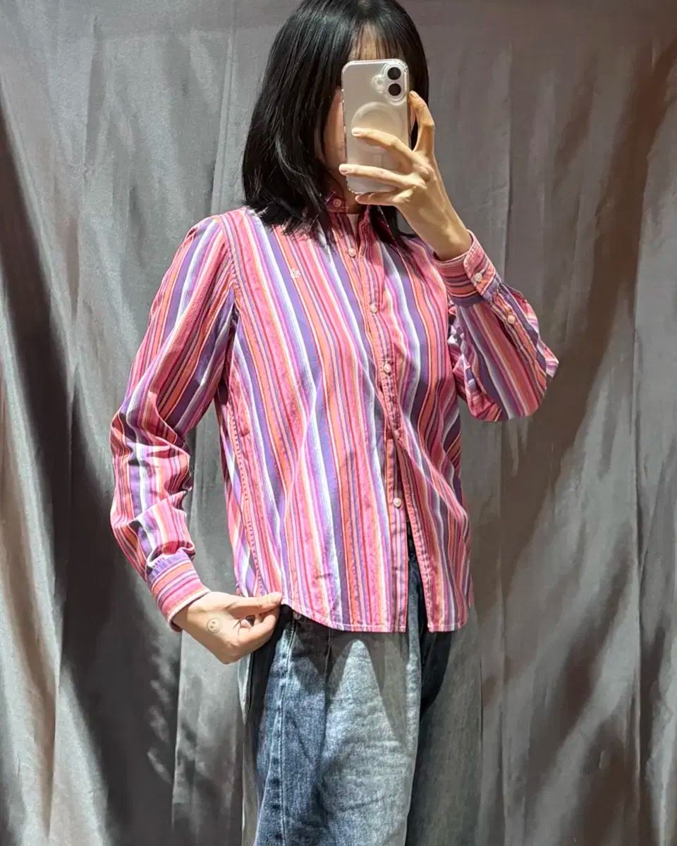 S ポロラルフローレン RLL ウィメンズ ストライプ バイ シャツ