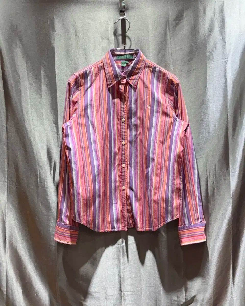 S ポロラルフローレン RLL ウィメンズ ストライプ バイ シャツ