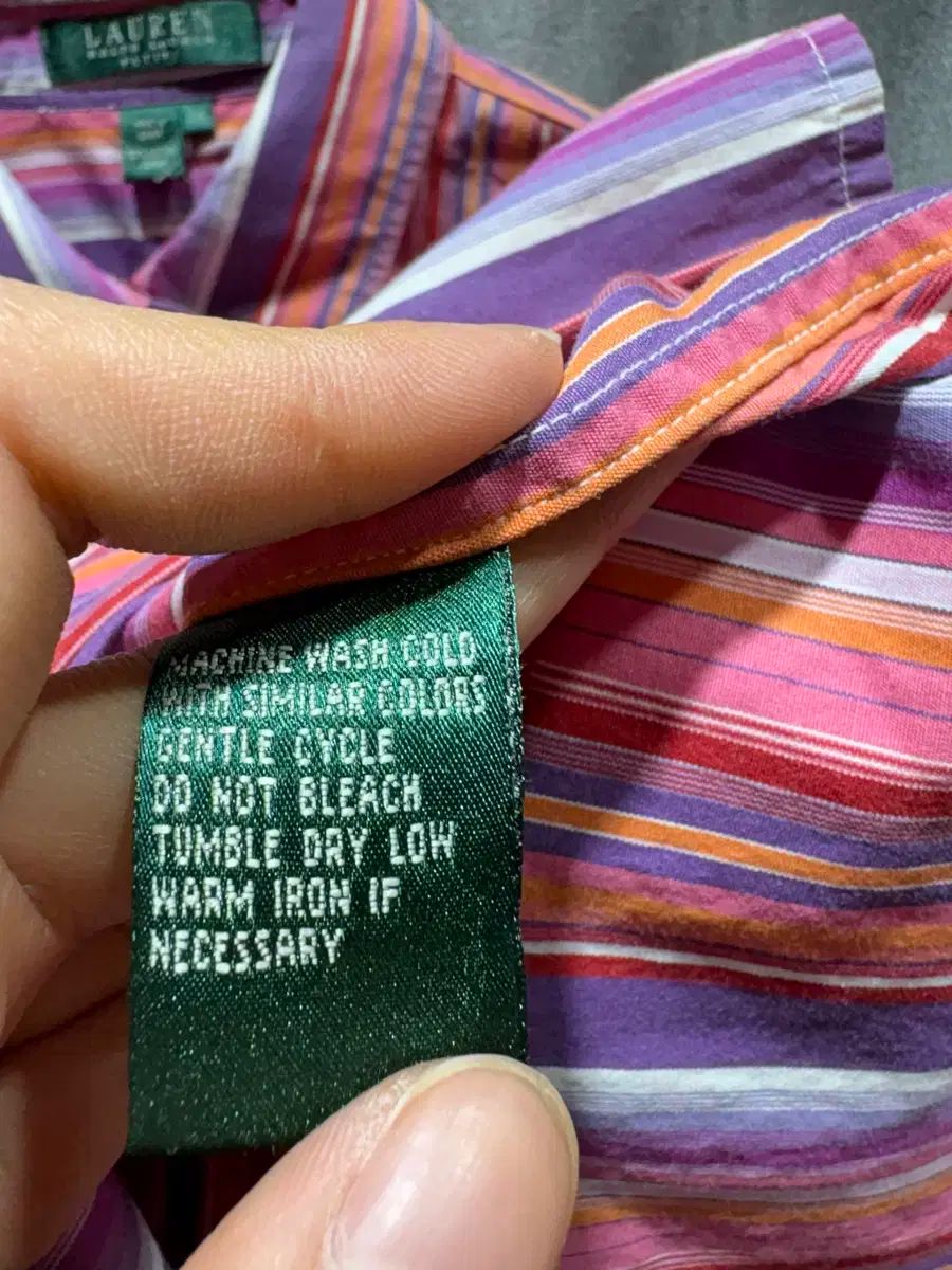  S ポロラルフローレン RLL ウィメンズ ストライプ バイ シャツ 長袖 シャツ ブラウス