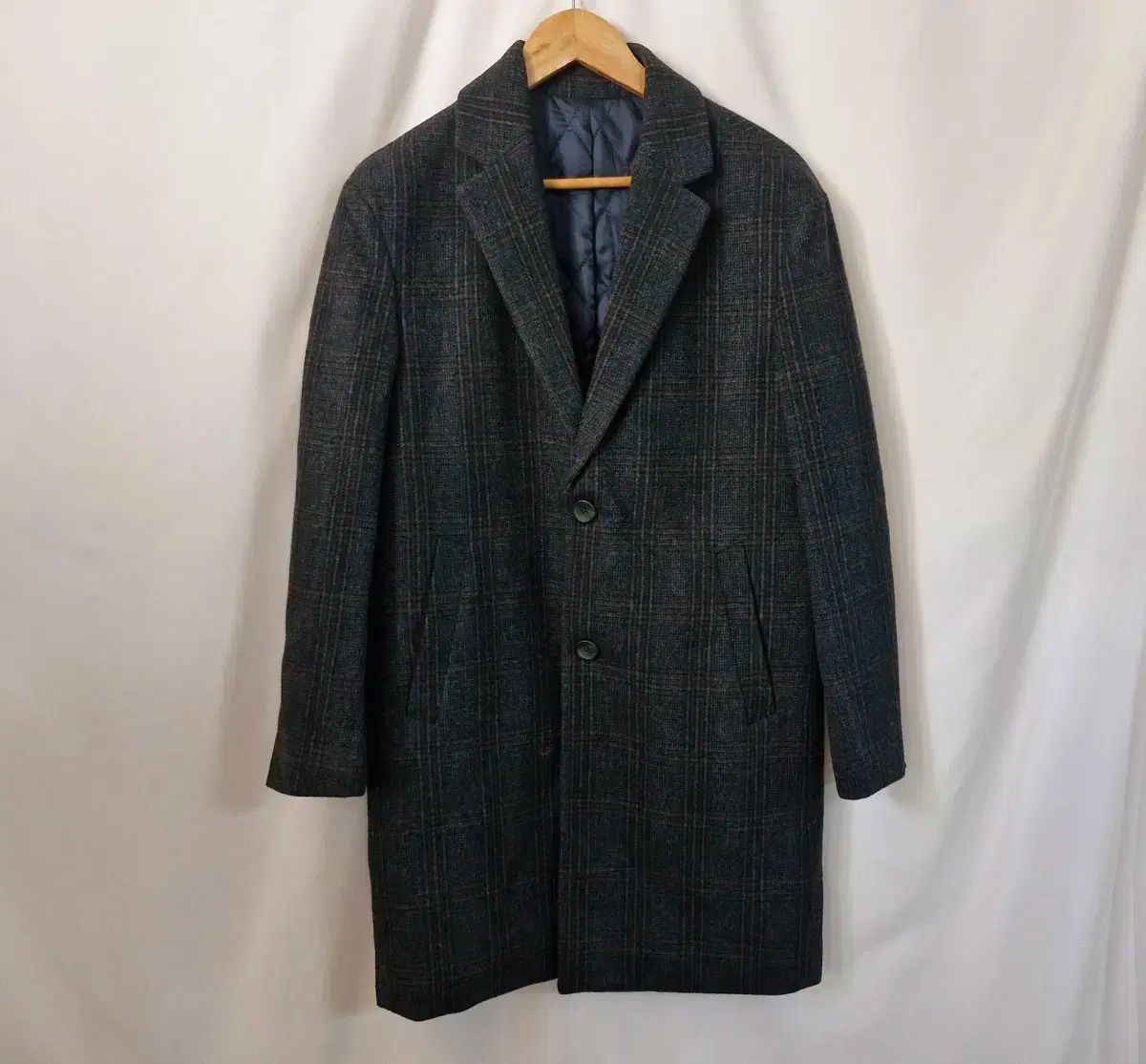 Stile Latino 】チェスター型シングルポロコート ネイビー 44 Stile