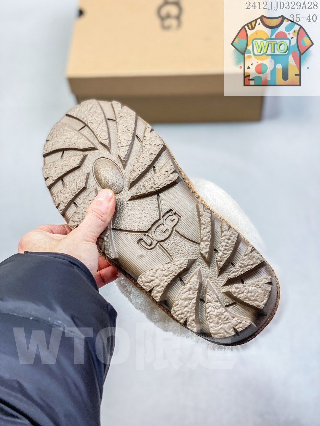 UGG 滑り止めと耐摩耗性のスノーシュー-WTO輸入-NRF 79 韓国風 ムートンブーツ 