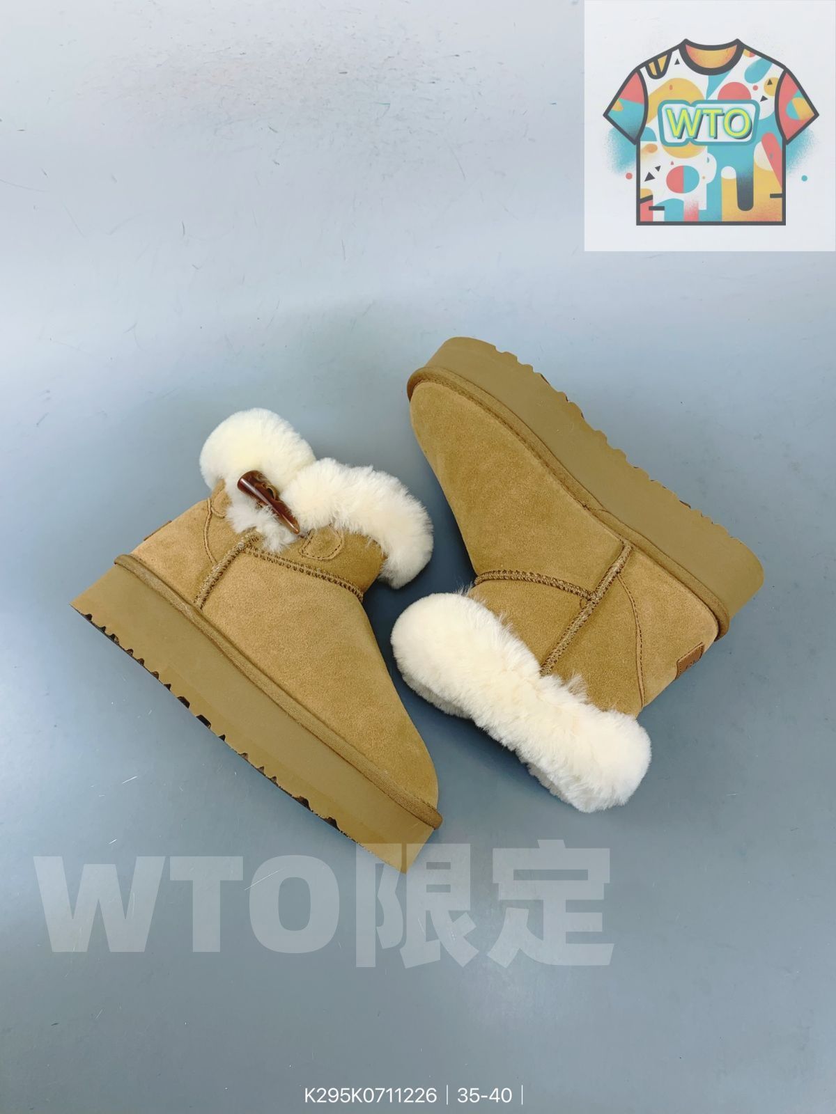 UGG シープスキン スノー ブーツ 暖かくて快適-WTO輸入-MHA 63