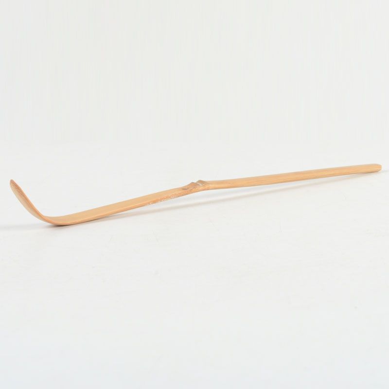 茶道具 宗竹作 白竹茶杓 共箱 前大徳福本積應書付 銘「涼風」 C S242