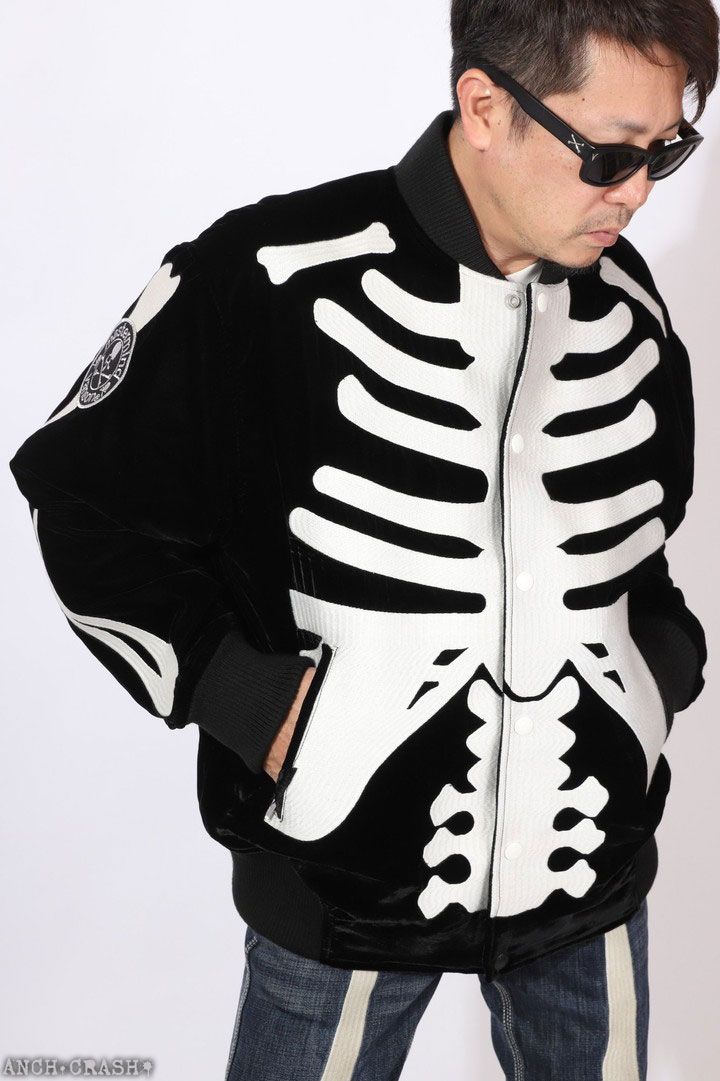 VANSON×MASTERMIND WORLD ボンバージャケット MW25C15-BL110 マスターマインドワールド バンソン ボクシーフィット オーバーサイズ