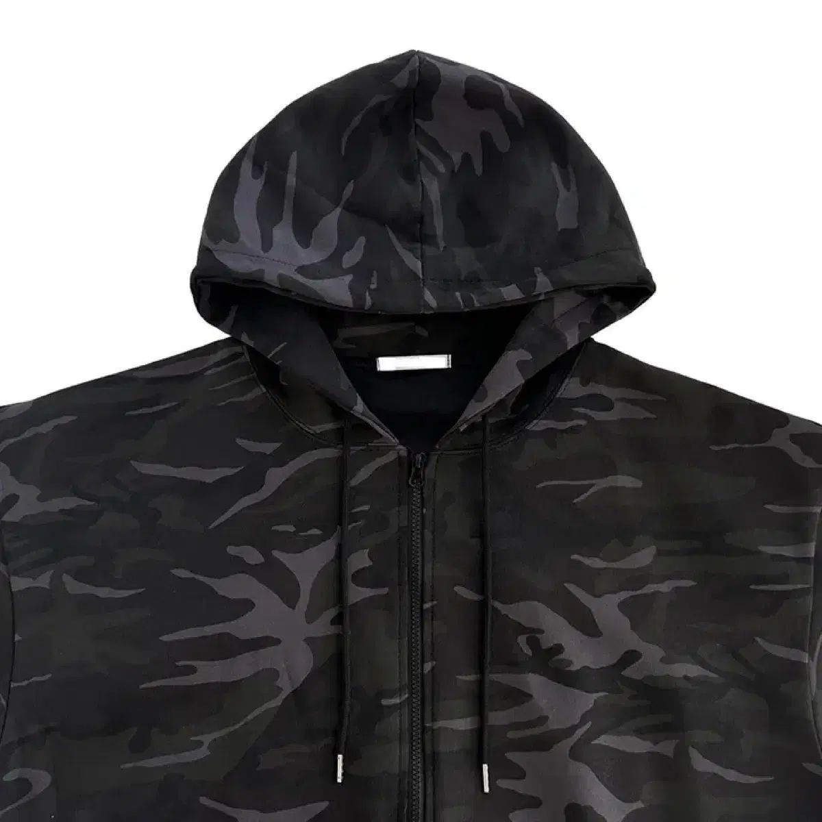 チャコール カモフラ 合포 フードジップアップ