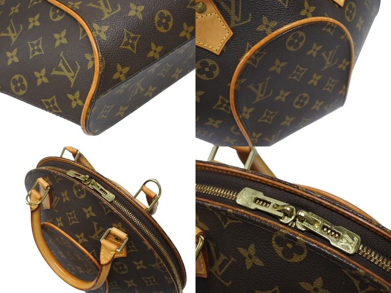  LOUIS VUITTON ルイヴィトン エリプスPM ハンドバッグ モノグラム M 51127 PVC ヌメ革 ブラウン ゴールド金具 4 b 009046 ハンドバッグ バッグ
