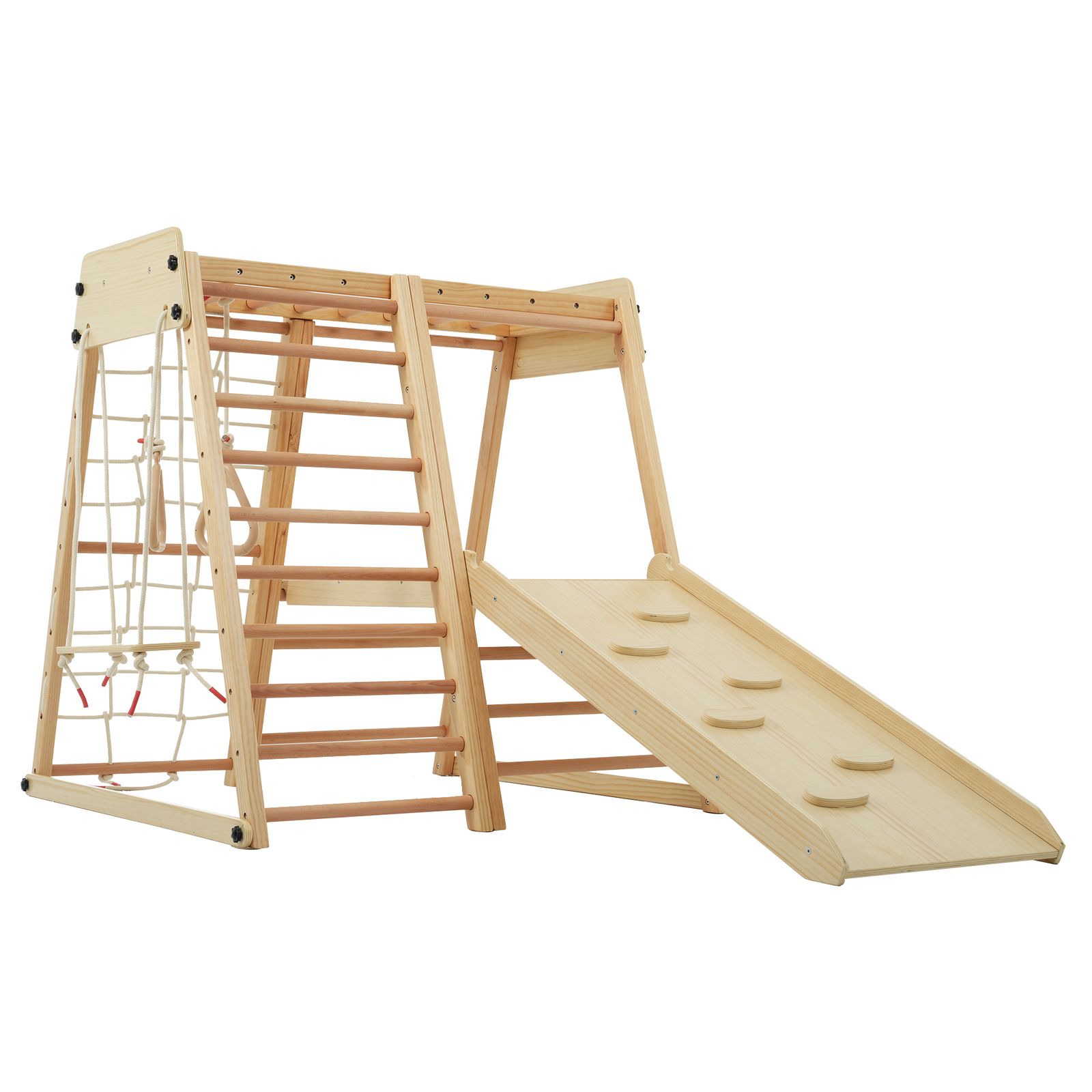 ジャングルジム 折りたたみ 滑り台 室内 木製 大型遊具 天然木 耐荷重80 kg 屋内 家庭用 子供 キッズ 男の子 女の子 プレゼント おもちゃ