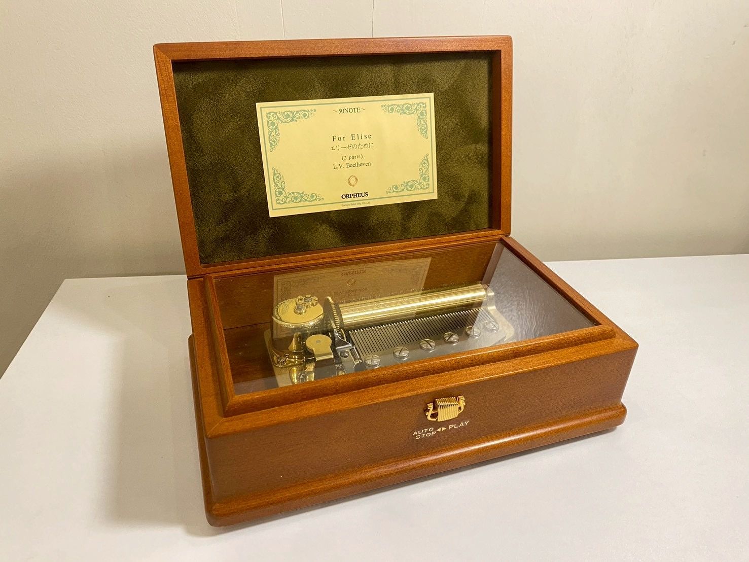 オルゴール ORPHEUS オルフェウス ベートーヴェン エリーゼのために アンティーク インテリア