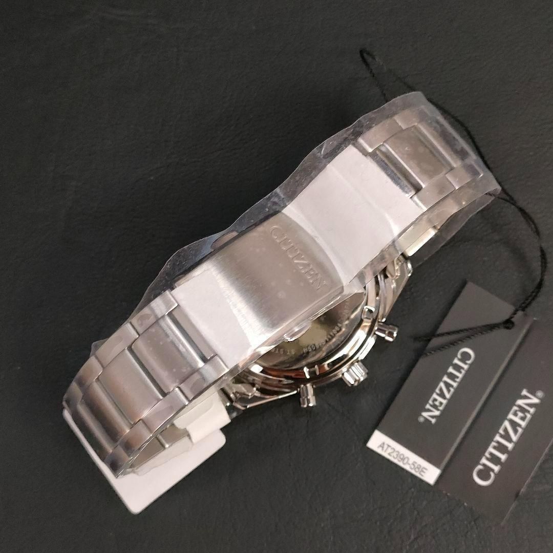 763-12 極美品 CITIZEN シチズン H500 ブラック シルバー ecodrive