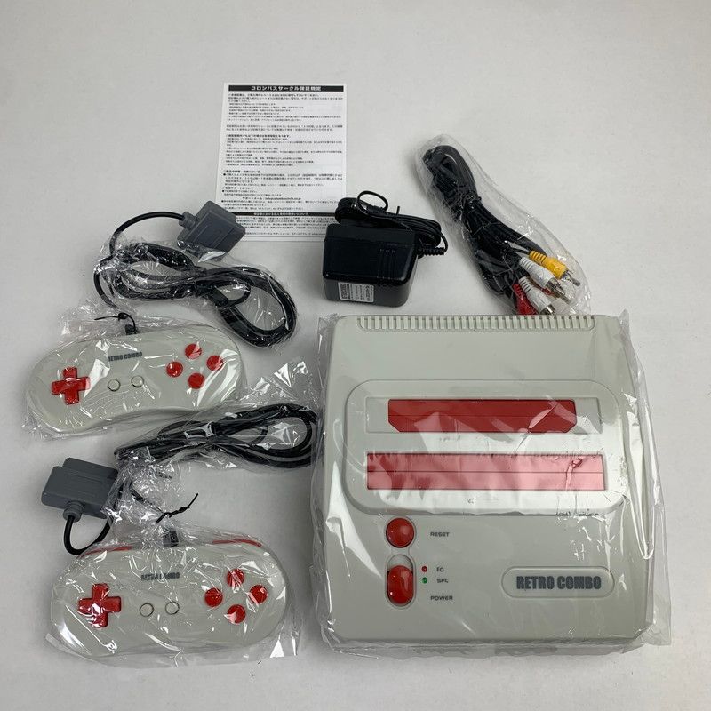 中古美品】 FC/SFC用互換機 RETRO COMBO レトロコンボ RED ゲーム
