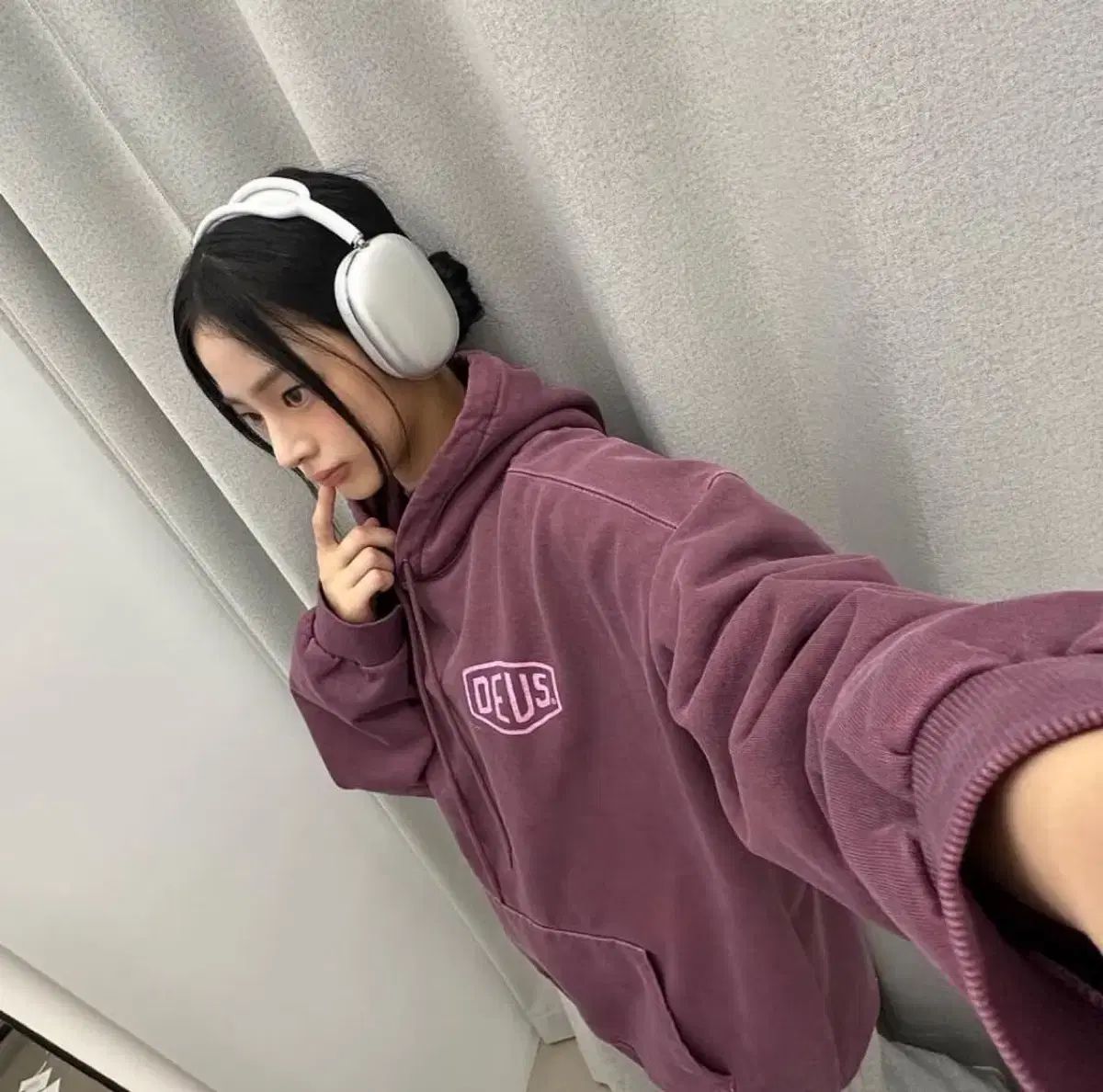 デウス オーバダイド スウェット DARKプラム S